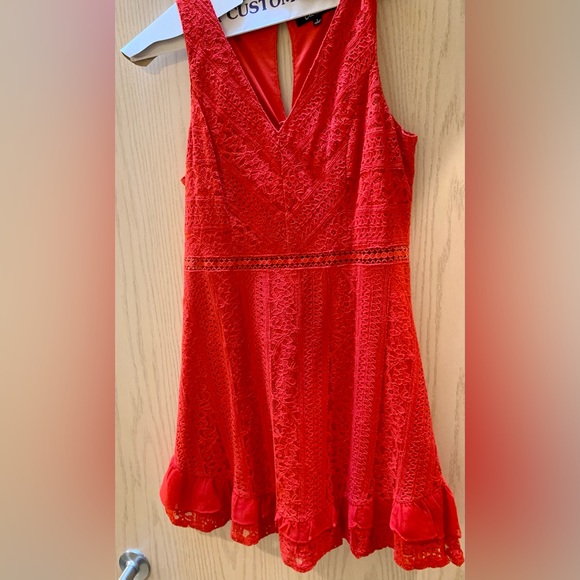 Lulus Love You Always Red Lace Skater Dress - Picture 4 of 9
